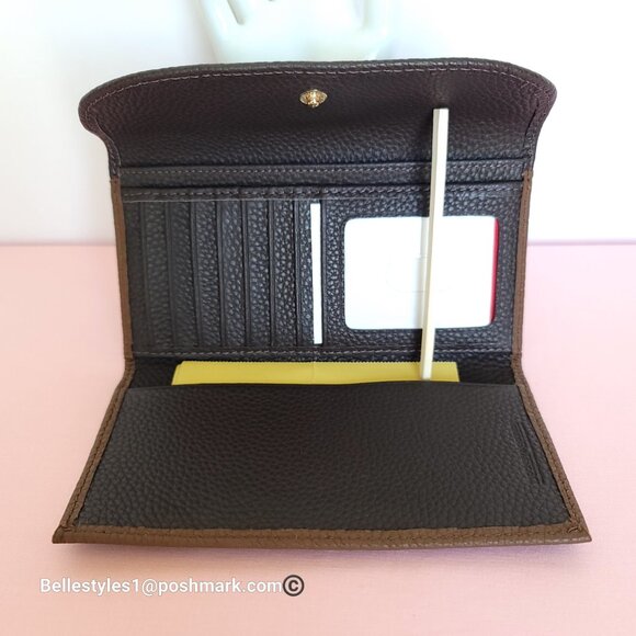 DOONEY & BOURKE Colorblocked Pebbled Grain Leather Continental Clutch Wallet - Picture 13 of 16